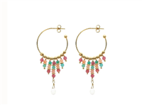 Earrings Ishwara Woman in Silver Amazzonite ORCR1/AMZ - ORCR1/AMZ